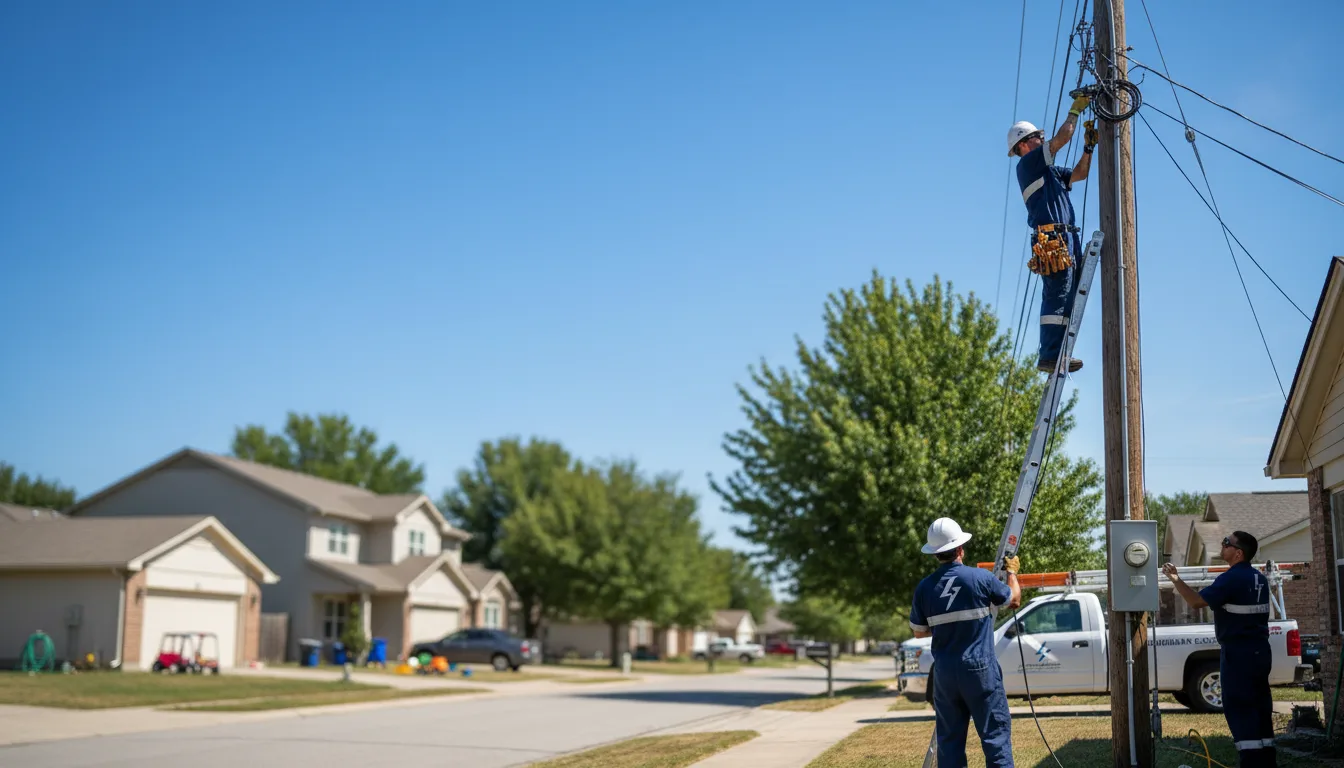 Residential electrician providing installation services in Baker, LA